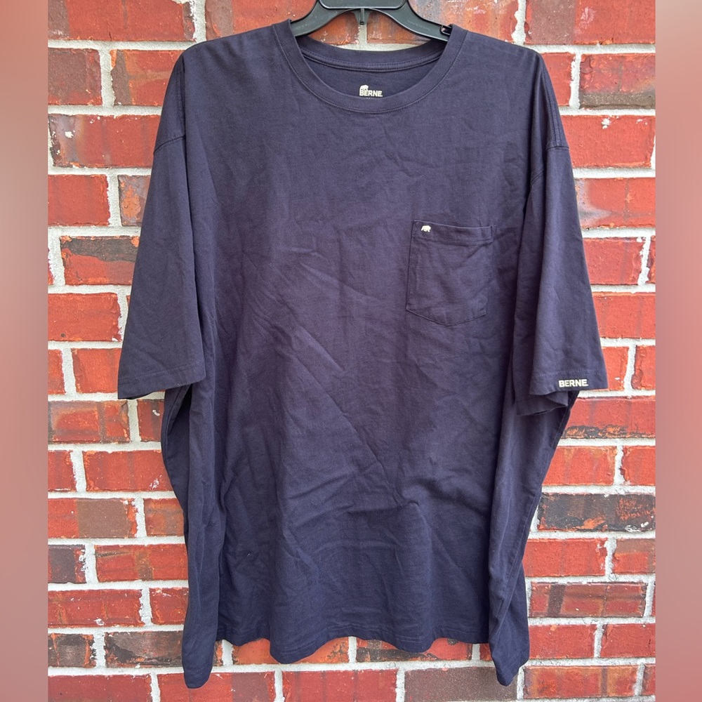 Berne Big & Tall Short Sleeve Men's Black 6XL Tall T-Shirt E2